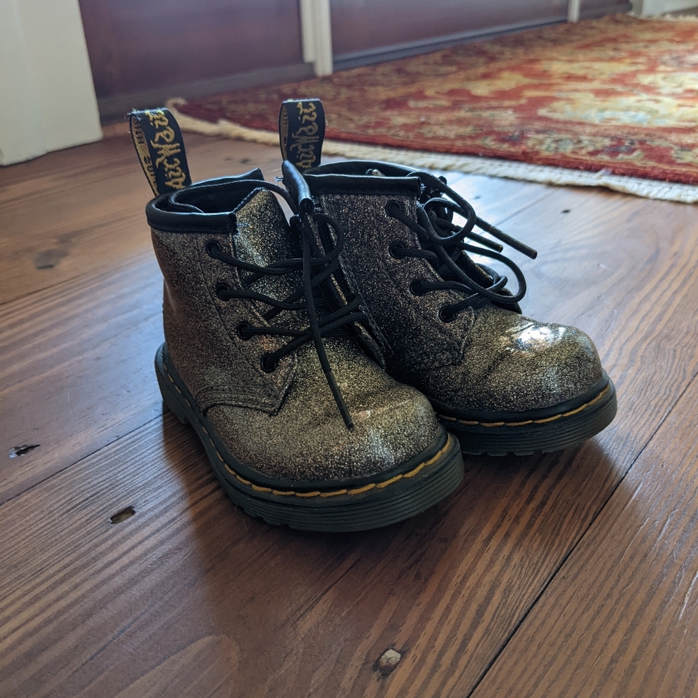Toddler Glitter Dr Martens